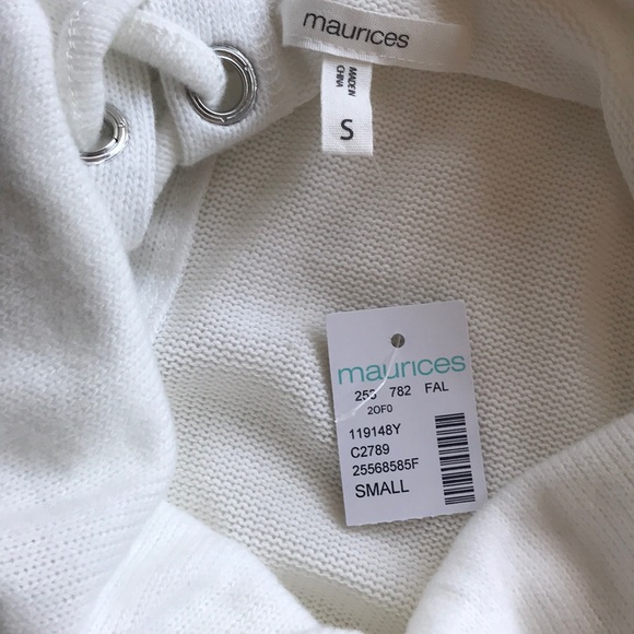 Sz SMALL Cowl Neck Grommet Lace Up Peplum - Picture 11 of 12